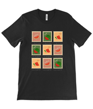 Load image into Gallery viewer, Postage Stamps Palestine - Unisex T-shirt - BLACK