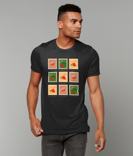 Load image into Gallery viewer, Postage Stamps Palestine - Unisex T-shirt - BLACK