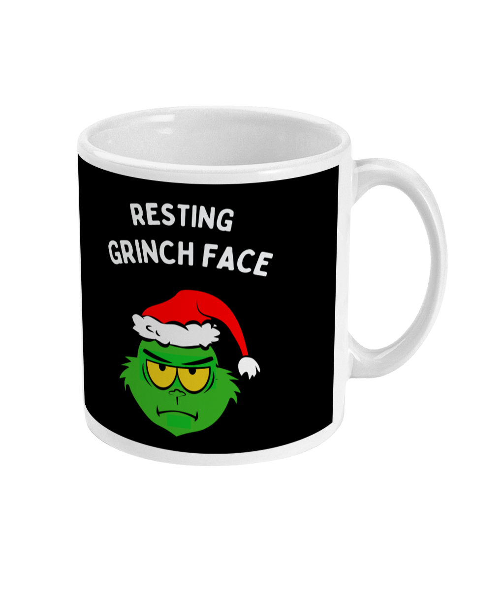 Resting Grinch Face - Mug – Purple Train