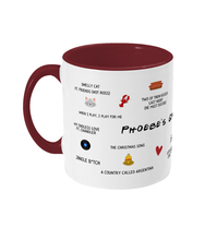 Load image into Gallery viewer, Phoebe's Greatest Hits - Friends - Two-Toned Mug