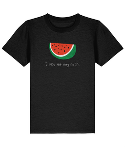 I like Art very much. - Palestine Half Watermelon - KIDS T-shirt