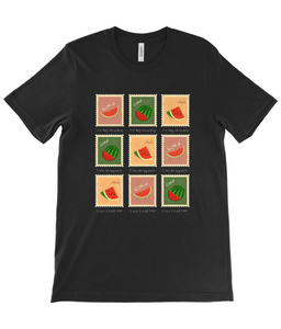 Postage Stamps Palestine - Unisex T-shirt - BLACK