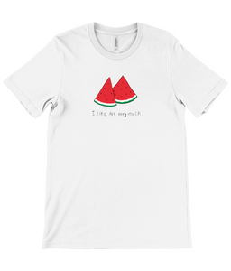 I like Art very much. - Palestine Watermelon - Unisex T-shirt WHITE