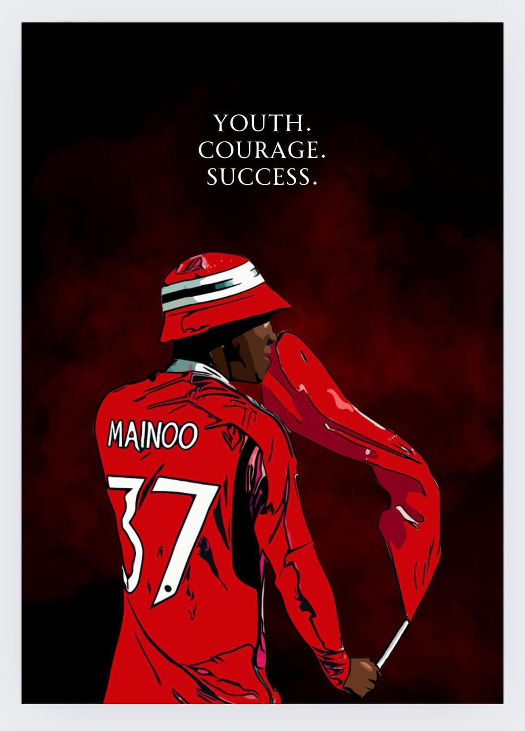 Youth Courage Success - Kobbie Mainoo - Greeting Card