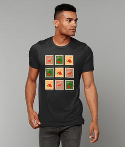 Postage Stamps Palestine - Unisex T-shirt - BLACK