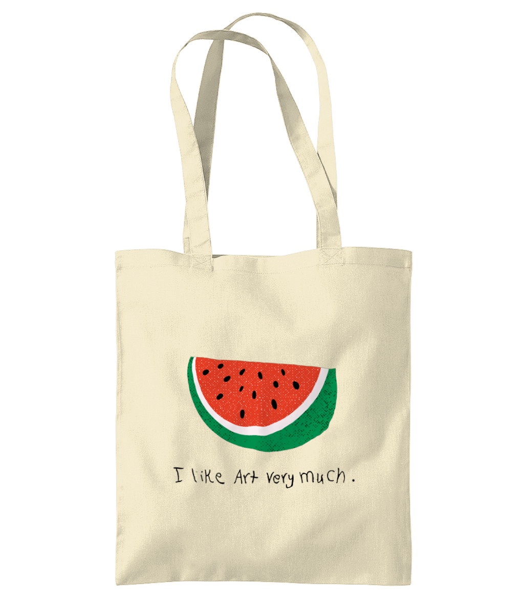 I like Art very much - Palestine Half Watermelon - Tote Bag