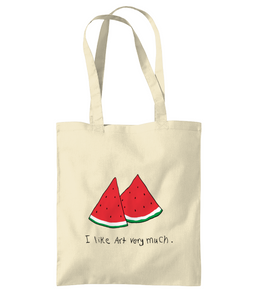 I like Art very much - Palestine Watermelon - Tote Bag