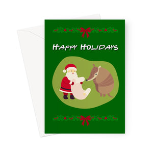 Santa and The Holiday Armadillo - Friends - Pack of 10 Christmas Cards