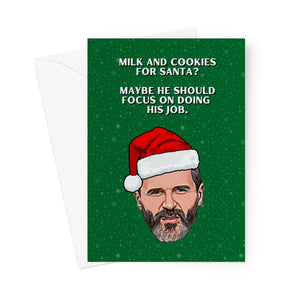 Roy Keane - Santa Should Focus On His Job - Pack of 10 Christmas Cards