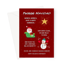 Load image into Gallery viewer, Phoebe Navidad - Friends - Pack of 10 Christmas Cards
