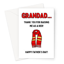 Load image into Gallery viewer, Grandad Liverpool Red - Father&#39;s Day Greeting Card
