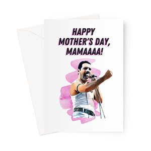 Freddie Mercury Happy Mother's Day Mama Greeting Card