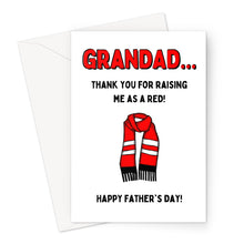 Load image into Gallery viewer, Grandad United Red - Father&#39;s Day Greeting Card
