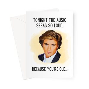 George Michael Tonight the Music Seems So Loud  Greeting Card