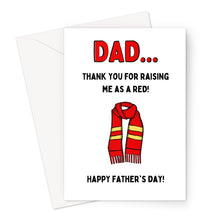 Load image into Gallery viewer, Dad Liverpool Red - Father&#39;s Day Greeting Card
