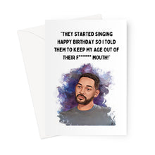 Load image into Gallery viewer, Keep My Age Out of Your Mouth - Will Smith - Greeting Card
