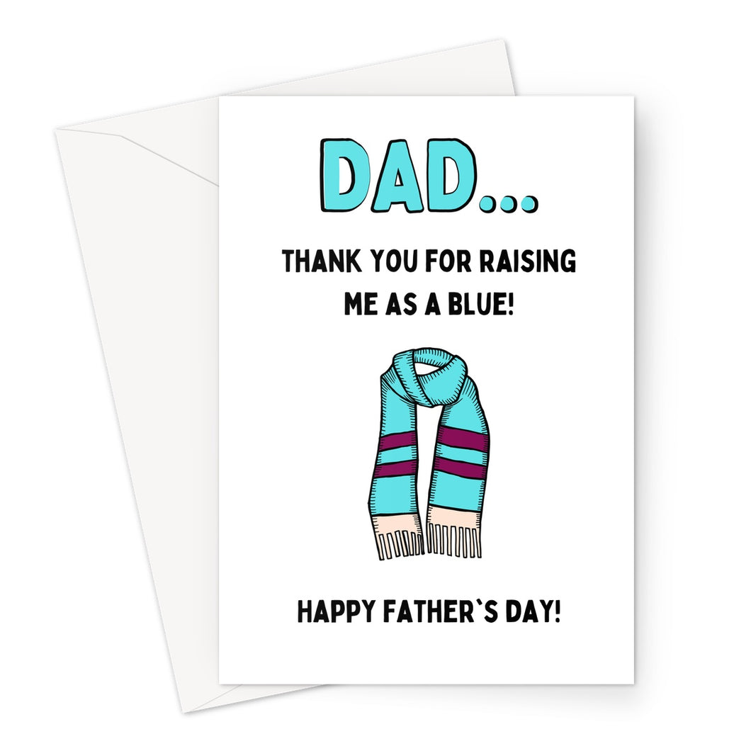 Dad City Blue - Father's Day Greeting Card