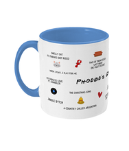 Load image into Gallery viewer, Phoebe&#39;s Greatest Hits - Friends - Two-Toned Mug
