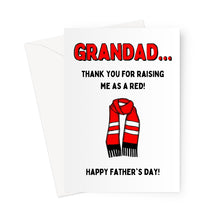 Load image into Gallery viewer, Grandad United Red - Father&#39;s Day Greeting Card
