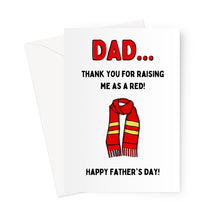 Load image into Gallery viewer, Dad Liverpool Red - Father&#39;s Day Greeting Card
