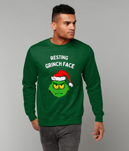 Load image into Gallery viewer, Resting Grinch Face - Jumper - Unisex
