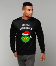 Load image into Gallery viewer, Resting Grinch Face - Jumper - Unisex
