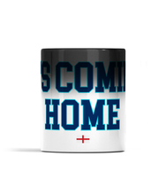 Load image into Gallery viewer, It&#39;s Coming Home - England Football - Black Heat Changing Mug
