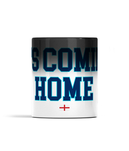 It's Coming Home - England Football - Black Heat Changing Mug