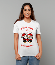 Load image into Gallery viewer, Penguin Kisses &amp; Christmas Wishes - Unisex T-Shirt
