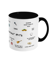 Load image into Gallery viewer, Phoebe&#39;s Greatest Hits - Friends - Two-Toned Mug
