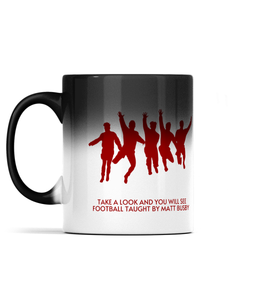 Football Taught By Matt Busby - Heat Changing Mug