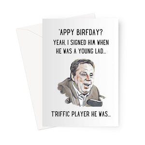 Harry Redknapp - Birthday Greeting Card