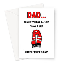 Load image into Gallery viewer, Dad United Red - Father&#39;s Day Greeting Card
