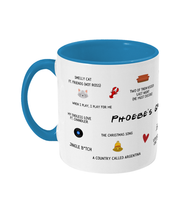 Load image into Gallery viewer, Phoebe&#39;s Greatest Hits - Friends - Two-Toned Mug
