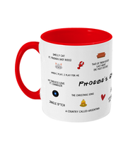 Load image into Gallery viewer, Phoebe&#39;s Greatest Hits - Friends - Two-Toned Mug
