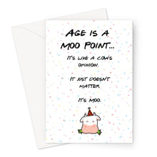 Load image into Gallery viewer, Age is a Moo Point - Birthday Card
