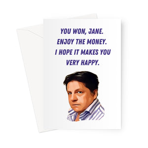 You won Jane Greeting Card